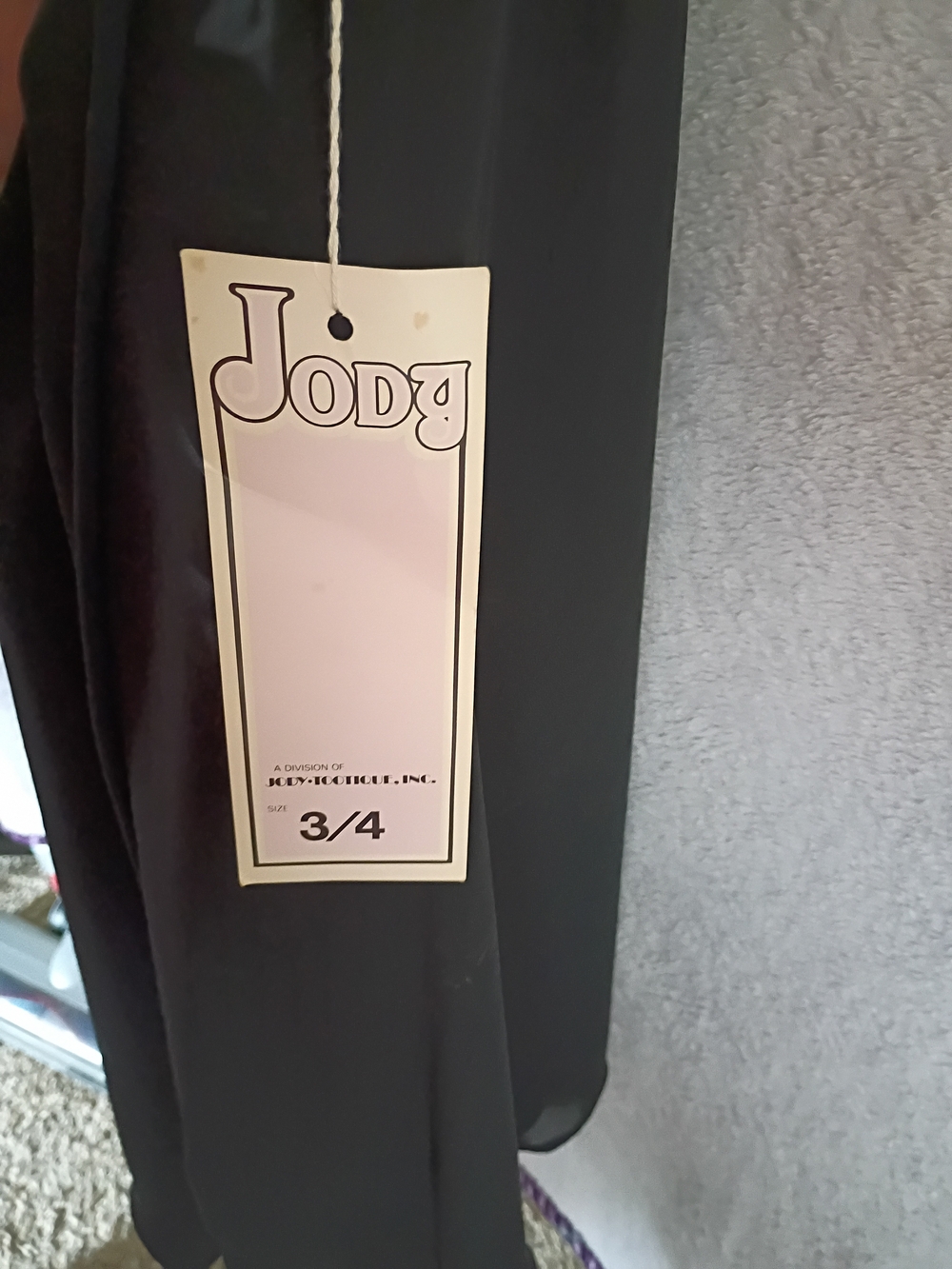 Vintage Jody Black Spaghetti Strap Midi Dress - Picture 4 of 4